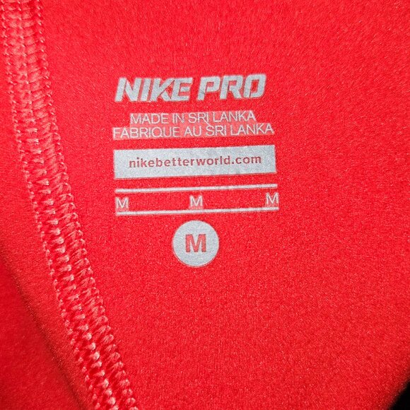 Nike 3/4 Zip pro Fit Coral Orange Sweatshirt - Picture 3 of 3